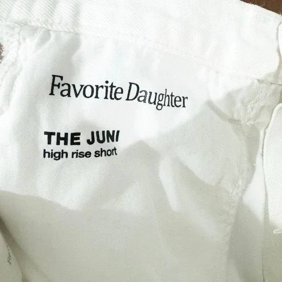 Favorite Daughter The Juni High Rise Short In Nocolor White Size 25 NWOT
